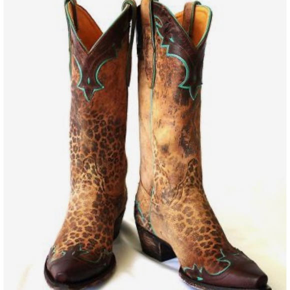 Old Gringo Shoes - Miss Macie Leopard Cowgirl Boots - Sz. 10